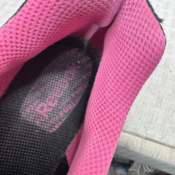 Reebok Womens Size 9/40 Black & Pink Mesh Running Shoes Lightweight - Picture 5 of 8
